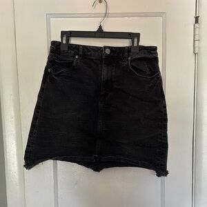 Loft Denim Black Skirt